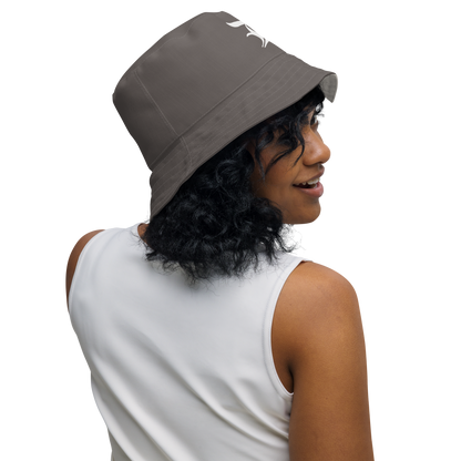 Detroit 'Old English D' Bucket Hat | Reversible - Warren Tank Grey/Canvas Color