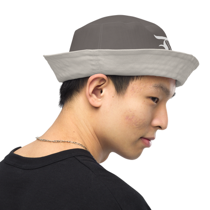 Detroit 'Old English D' Bucket Hat | Reversible - Warren Tank Grey/Canvas Color