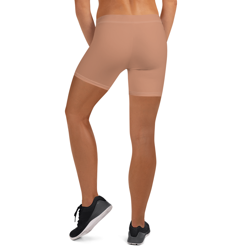 Michigan Upper Peninsula Tight Shorts (w/ UP Outline) | Copper Color