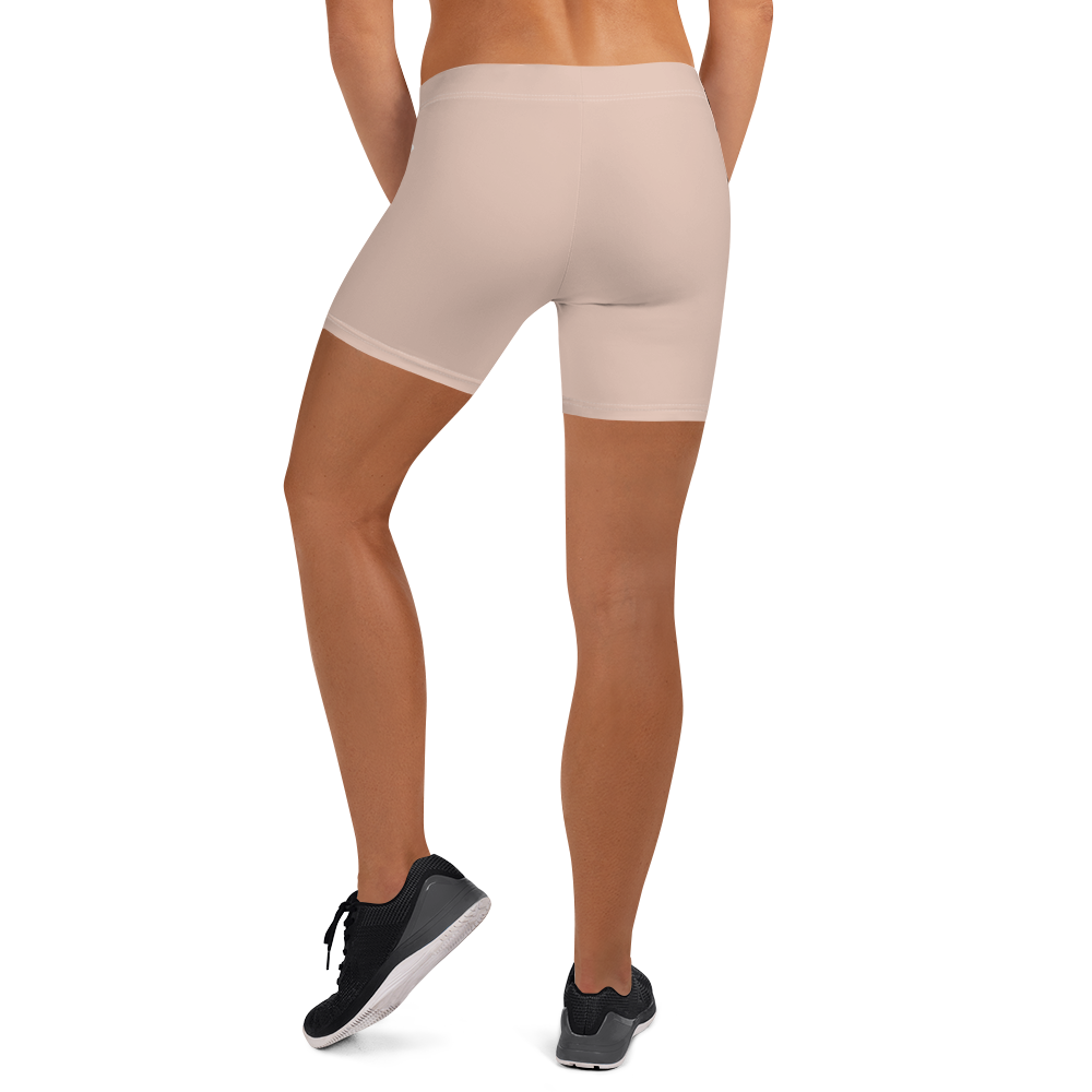 Michigan Upper Peninsula Tight Shorts (w/ UP Outline) | Rose Gold