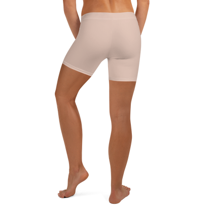 Michigan Upper Peninsula Tight Shorts (w/ UP Outline) | Rose Gold