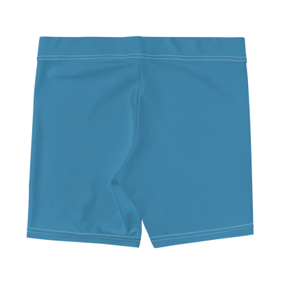 Michigan Upper Peninsula Tight Shorts (w/ UP Outline) | Lake Michigan Blue