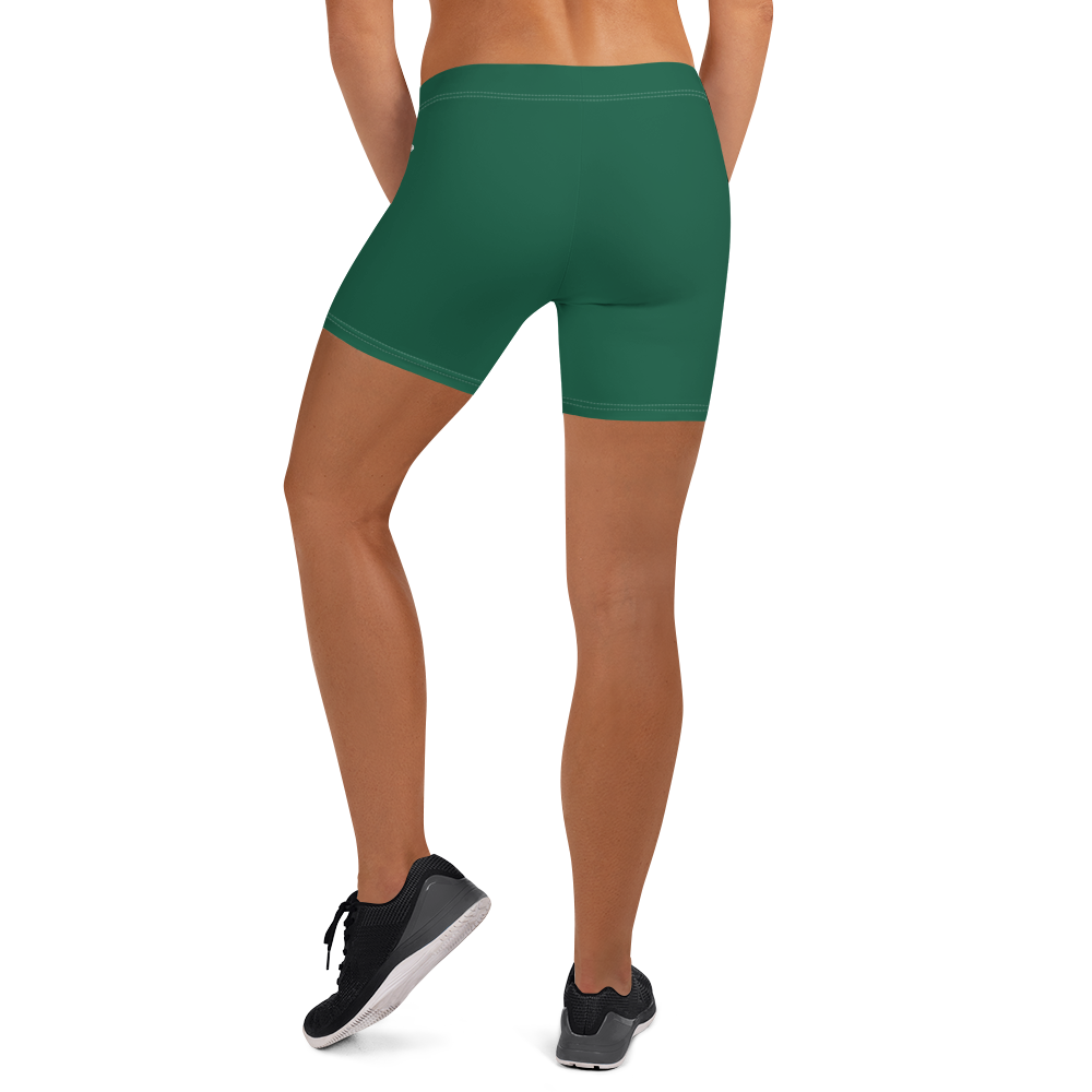 Michigan Upper Peninsula Tight Shorts (w/ UP Outline) | Superior Green