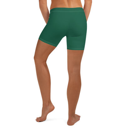 Michigan Upper Peninsula Tight Shorts (w/ UP Outline) | Superior Green