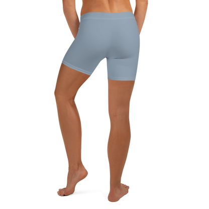 Michigan Upper Peninsula Tight Shorts (w/ UP Outline) | B-24 Grey