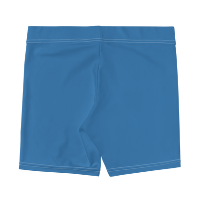 Michigan Upper Peninsula Tight Shorts (w/ UP Outline) | Lake Superior Blue