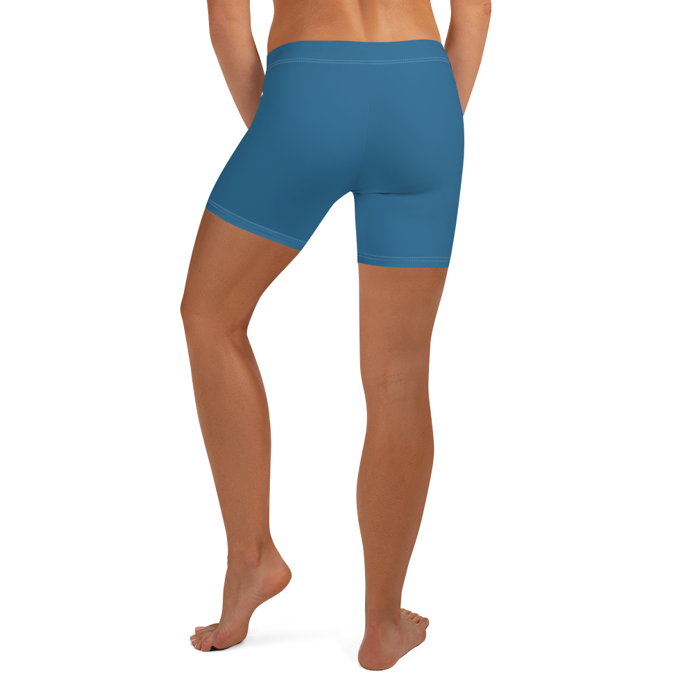 Michigan Upper Peninsula Tight Shorts (w/ UP Outline) | Blueberry