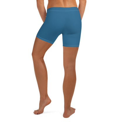 Michigan Upper Peninsula Tight Shorts (w/ UP Outline) | Blueberry