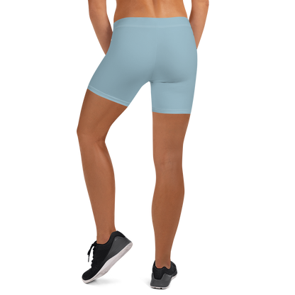 Michigan Upper Peninsula Tight Shorts (w/ UP Outline) | Opal Blue