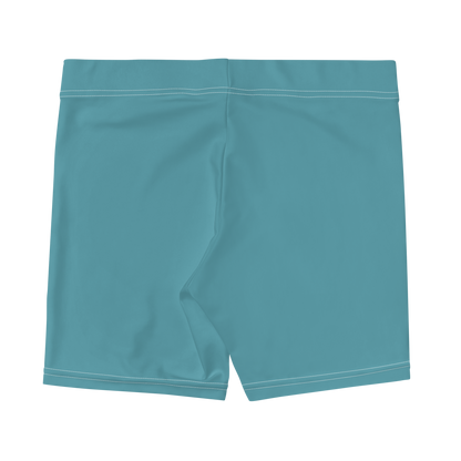 Michigan Upper Peninsula Tight Shorts (w/ UP Outline) | Lake Huron Blue