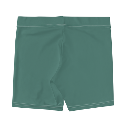 Michigan Upper Peninsula Tight Shorts (w/ UP Outline) | Copper Green