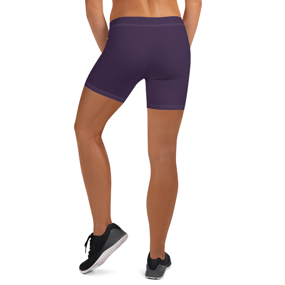 Michigan Upper Peninsula Tight Shorts (w/ UP Outline) | Blackcurrant