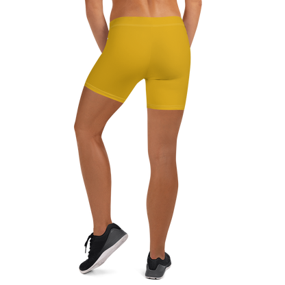 Michigan Upper Peninsula Tight Shorts (w/ UP Outline) | Gold