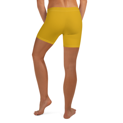 Michigan Upper Peninsula Tight Shorts (w/ UP Outline) | Gold