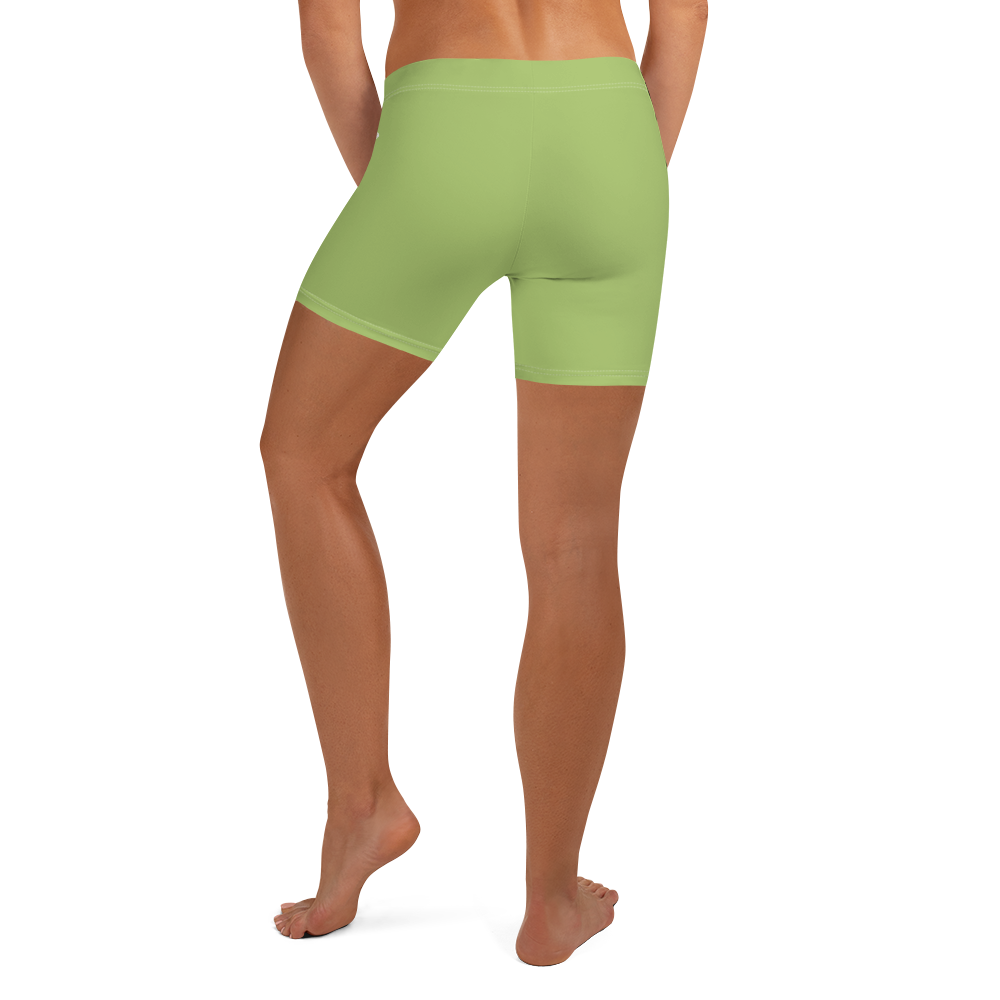 Michigan Upper Peninsula Tight Shorts (w/ UP Outline) | Gooseberry Green