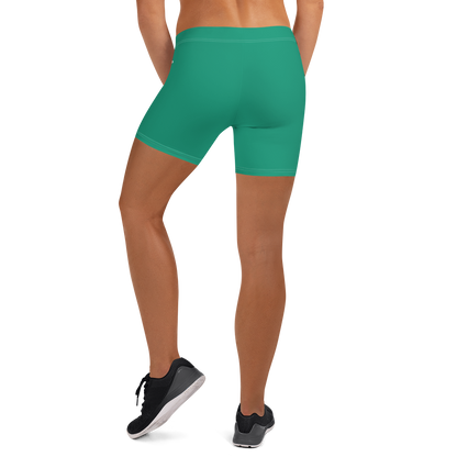 Michigan Upper Peninsula Tight Shorts (w/ UP Outline) | Emerald Green