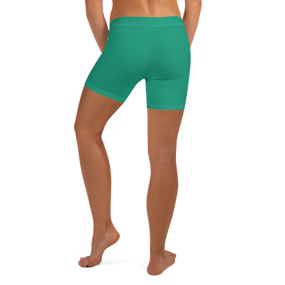 Michigan Upper Peninsula Tight Shorts (w/ UP Outline) | Emerald Green