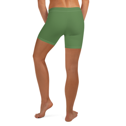 Michigan Upper Peninsula Tight Shorts (w/ UP Outline) | Pine Green