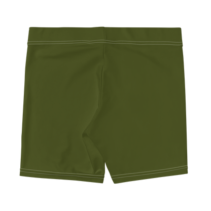 Michigan Upper Peninsula Tight Shorts (w/ UP Outline) | Army Green