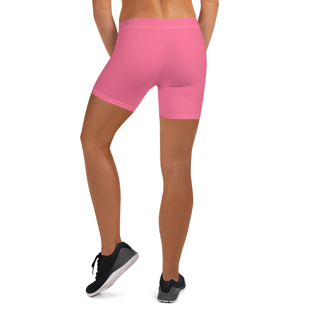 Michigan Upper Peninsula Tight Shorts (w/ UP Outline) | Rhodochrosite Pink