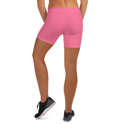 Michigan Upper Peninsula Tight Shorts (w/ UP Outline) | Rhodochrosite Pink