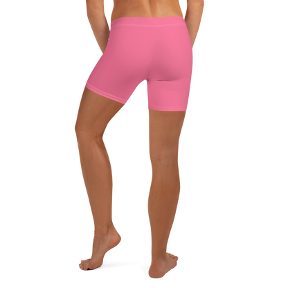 Michigan Upper Peninsula Tight Shorts (w/ UP Outline) | Rhodochrosite Pink