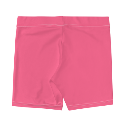 Michigan Upper Peninsula Tight Shorts (w/ UP Outline) | Rhodochrosite Pink