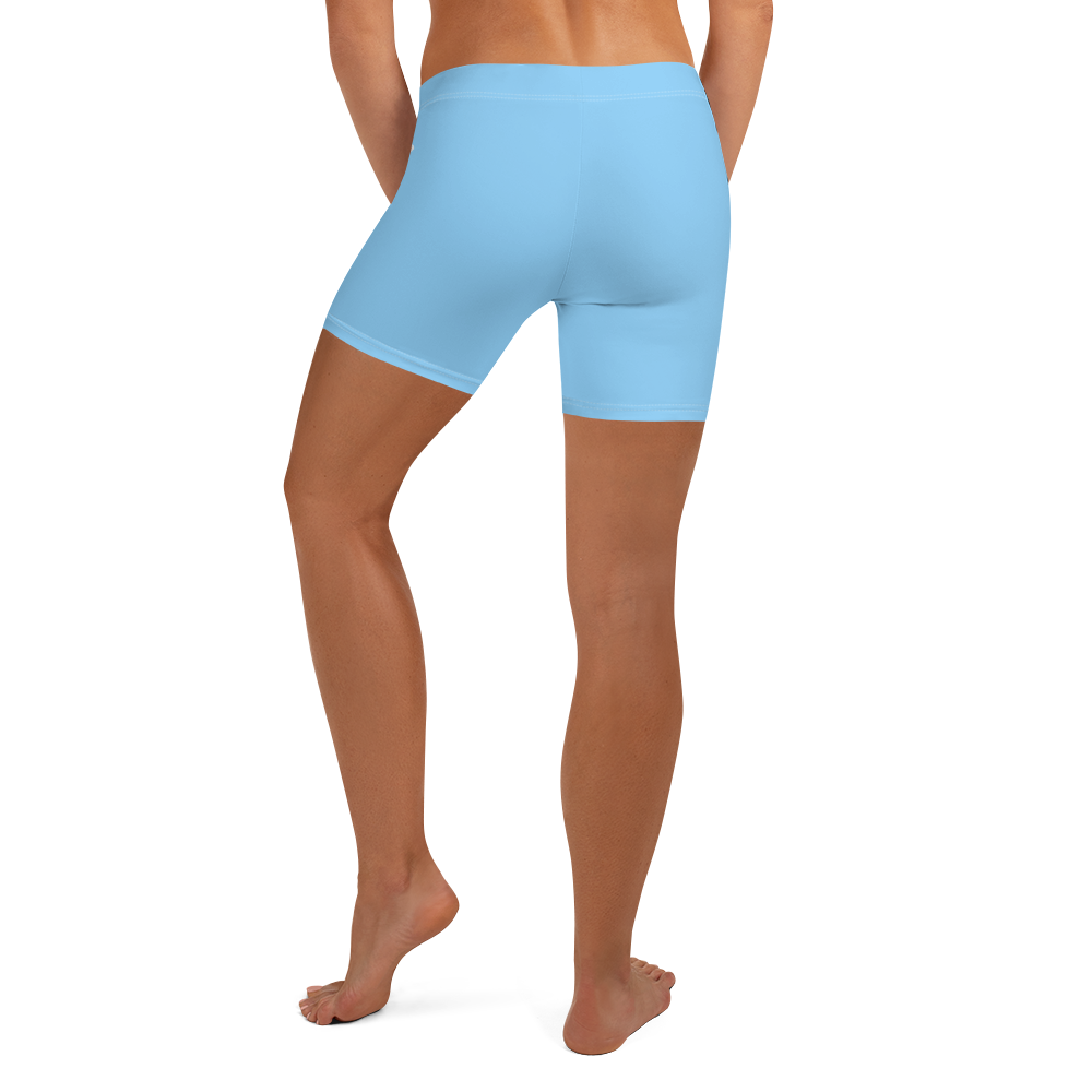 Michigan Upper Peninsula Tight Shorts (w/ UP Outline) | DTW Blue