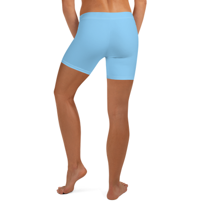 Michigan Upper Peninsula Tight Shorts (w/ UP Outline) | DTW Blue