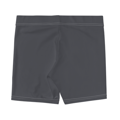 Michigan Upper Peninsula Tight Shorts (w/ UP Outline) | Iron Ore Grey