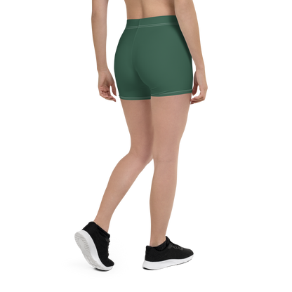 Michigan Upper Peninsula Tight Shorts (w/ UP Outline) | Ginger Ale Green