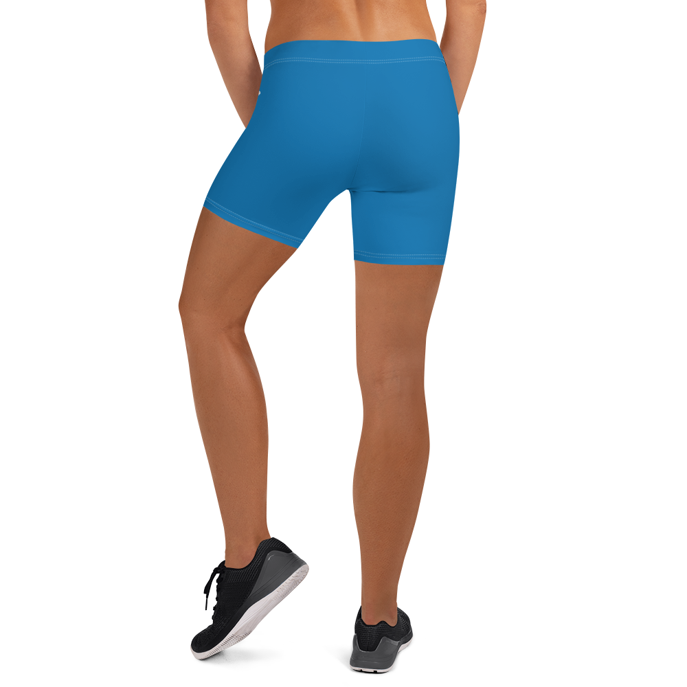 Michigan Upper Peninsula Tight Shorts (w/ UP Outline) | Azure