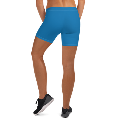 Michigan Upper Peninsula Tight Shorts (w/ UP Outline) | Azure