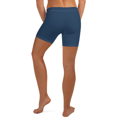 Michigan Upper Peninsula Tight Shorts (w/ UP Outline) | Navy