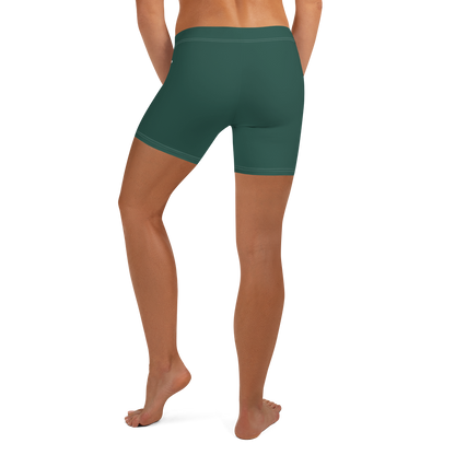 Michigan Upper Peninsula Tight Shorts (w/ UP Outline) | Laconic Green