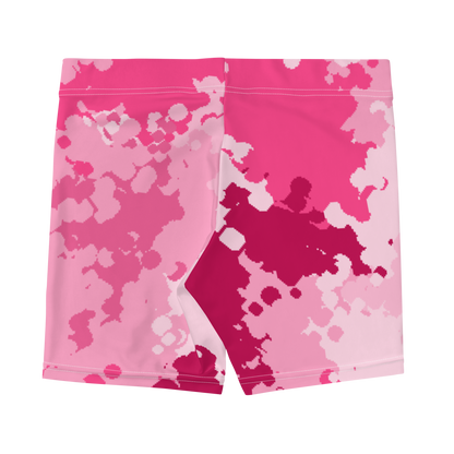 Michigan Upper Peninsula Tight Shorts (w/ UP Outline) | Pink Camo