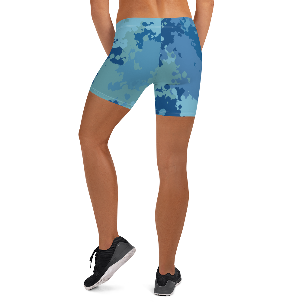 Michigan Upper Peninsula Tight Shorts (w/ UP Outline) | Great Lakes Camo