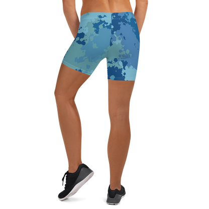 Michigan Upper Peninsula Tight Shorts (w/ UP Outline) | Great Lakes Camo