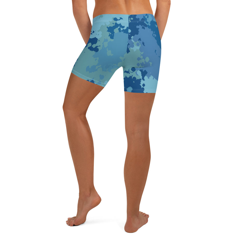 Michigan Upper Peninsula Tight Shorts (w/ UP Outline) | Great Lakes Camo