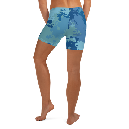 Michigan Upper Peninsula Tight Shorts (w/ UP Outline) | Great Lakes Camo