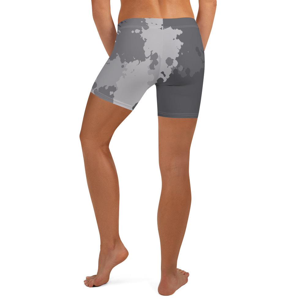 Michigan Upper Peninsula Tight Shorts (w/ UP Outline) | Iron Ore Camo