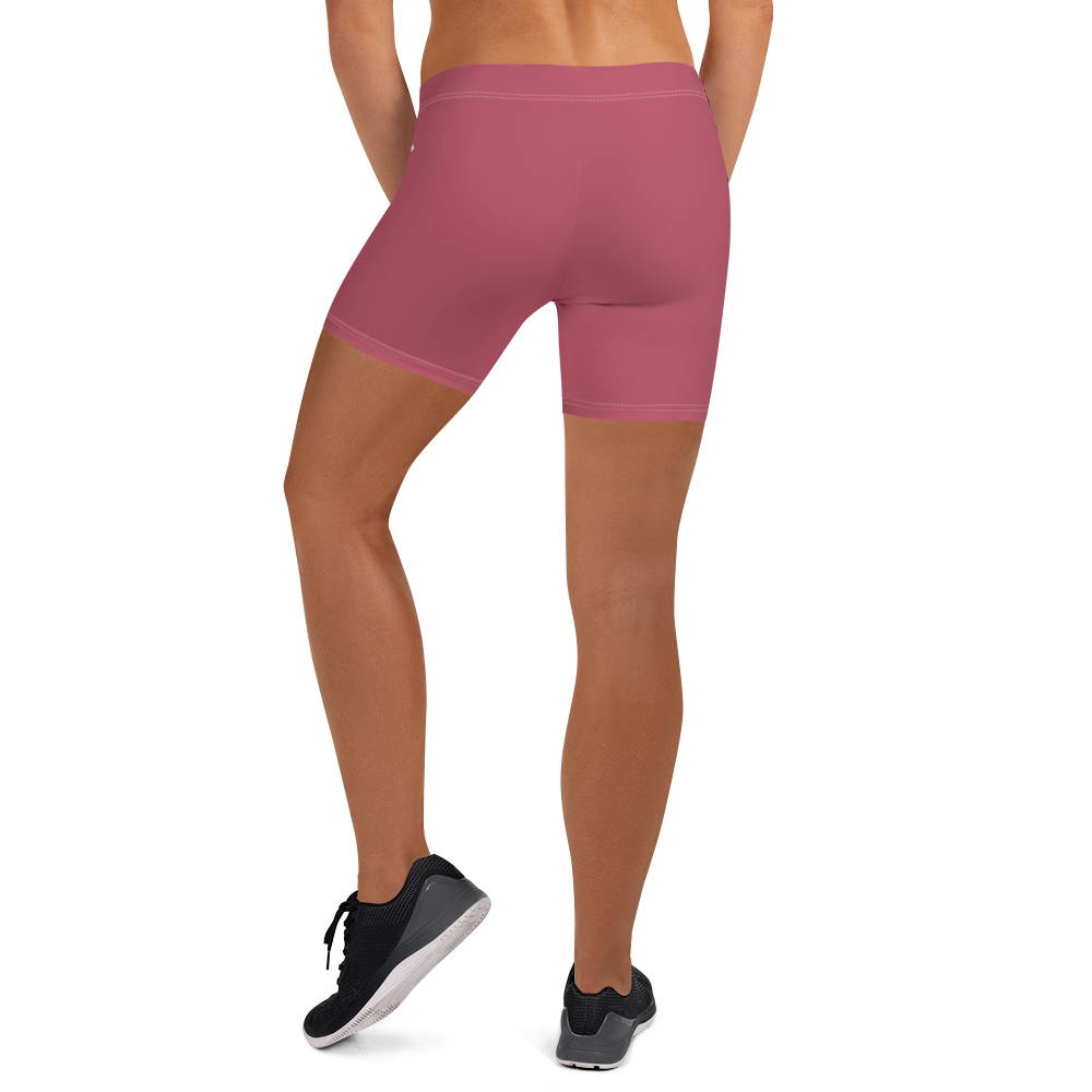 Michigan Upper Peninsula Tight Shorts (w/ UP Outline) | Popstar Pink