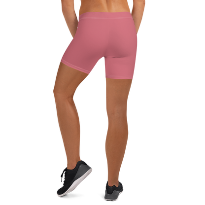 Michigan Upper Peninsula Tight Shorts (w/ UP Outline) | Watermelon Pink