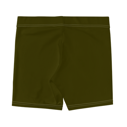 Michigan Upper Peninsula Tight Shorts (w/ UP Outline) | Military Green