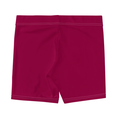 Michigan Upper Peninsula Tight Shorts (w/ UP Outline) | Burgandy