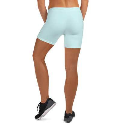 Michigan Upper Peninsula Tight Shorts (w/ UP Outline) | Cyan