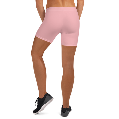 Michigan Upper Peninsula Tight Shorts (w/ UP Outline) | Strawberry Pink