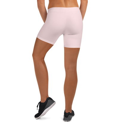 Michigan Upper Peninsula Tight Shorts (w/ UP Outline) | Pale Pink