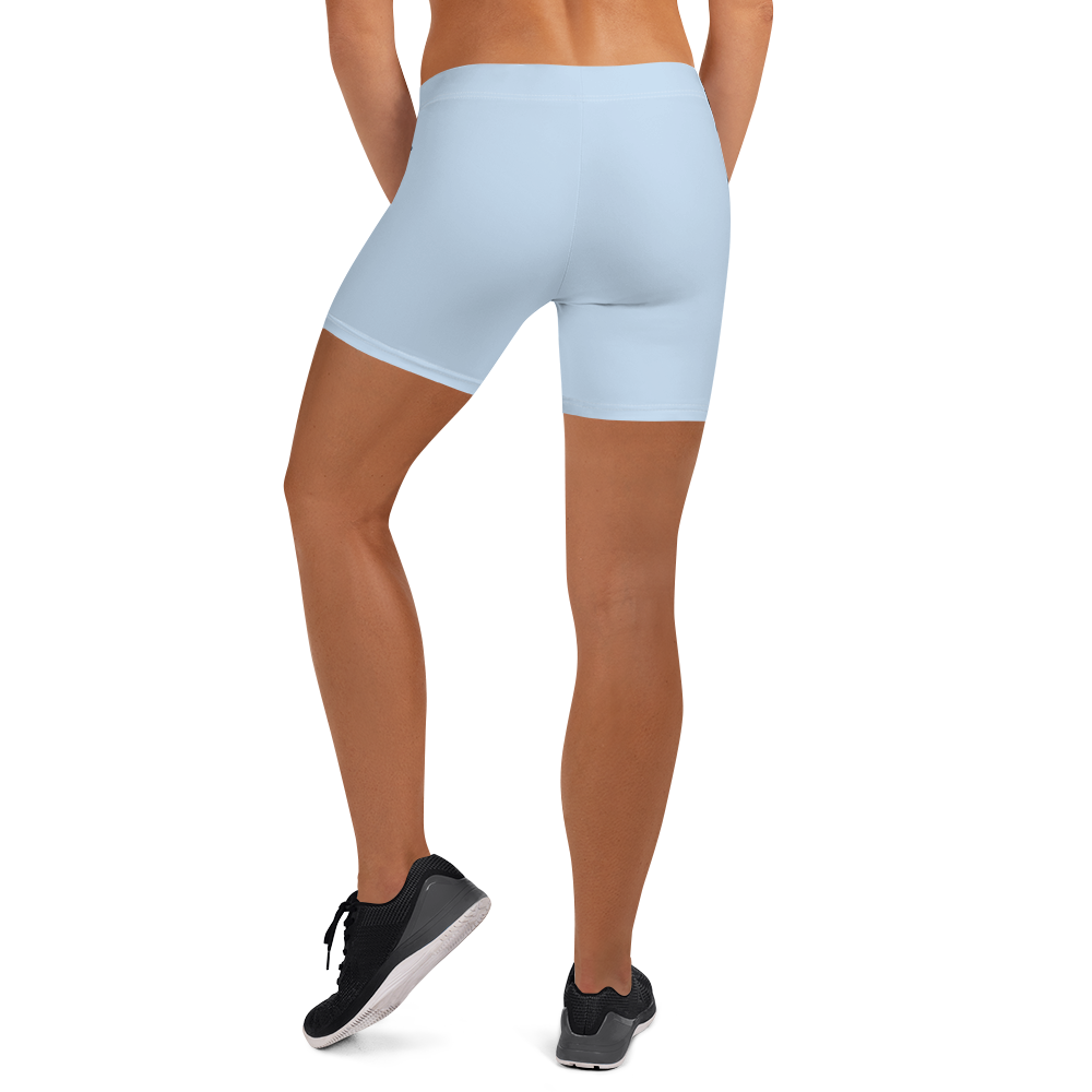 Michigan Upper Peninsula Tight Shorts (w/ UP Outline) | Light Blue