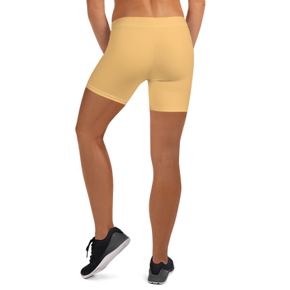 Michigan Upper Peninsula Tight Shorts (w/ UP Outline) | Apricot